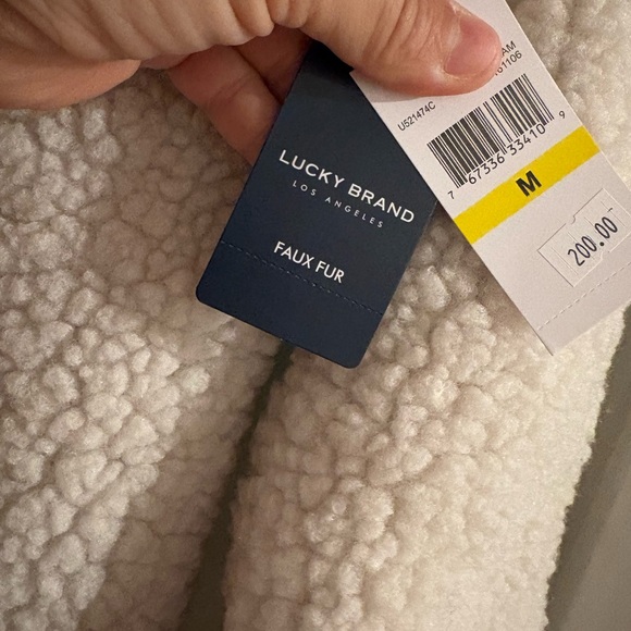 Lucky Brand Faux Fur Jacket - White - Picture 2 of 7